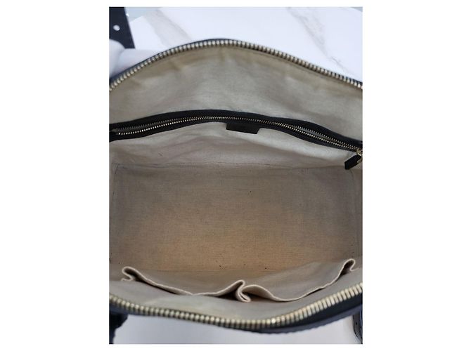 Gucci Patent Top Handle Tote Schultertasche Schwarz - Ansicht 18