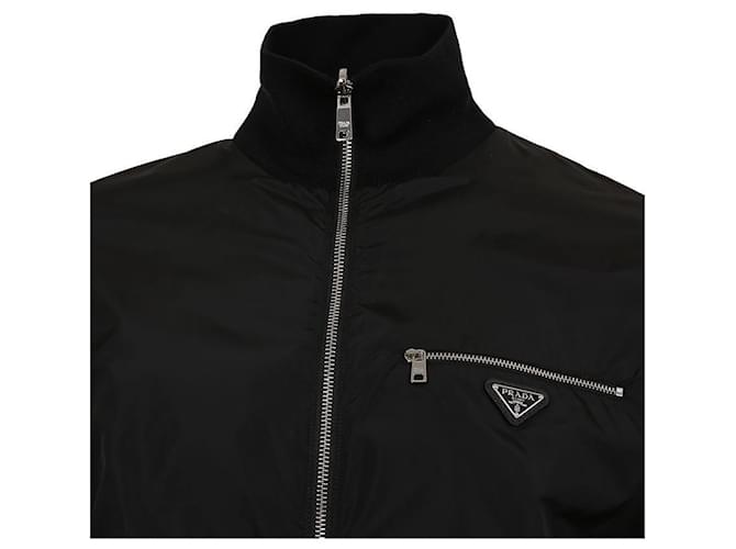 Prada Nylon Blouson Jacket Black - view 12