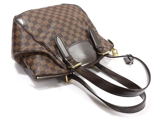 Louis Vuitton Bolsa de Ombro Verona MM em Canvas Damier Ebene Marrom - vista 3