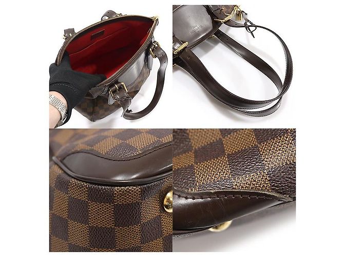 Louis Vuitton Bolsa de Ombro Verona MM em Canvas Damier Ebene Marrom - vista 5
