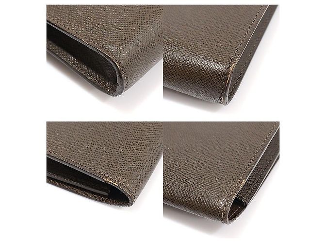 Louis Vuitton Pochette à documents en cuir Taurillon en marron grizzly - vue 6