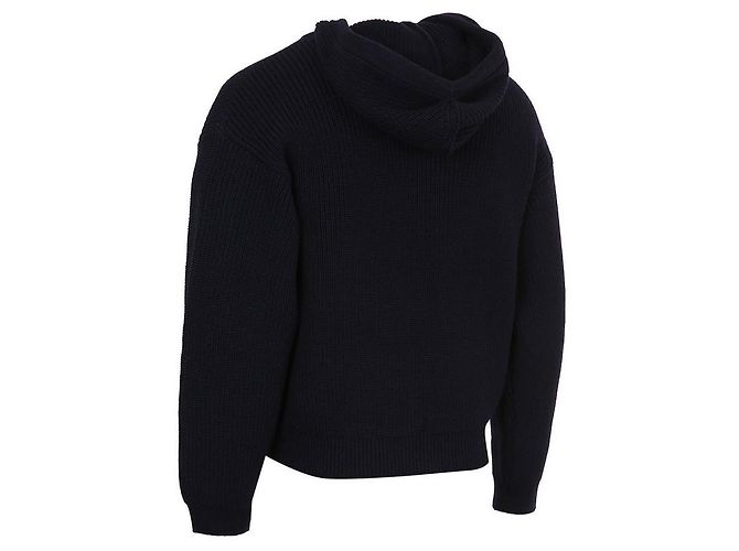 Céline Wollcardigan mit Kapuze Trionphe Patch Blau - Ansicht 5