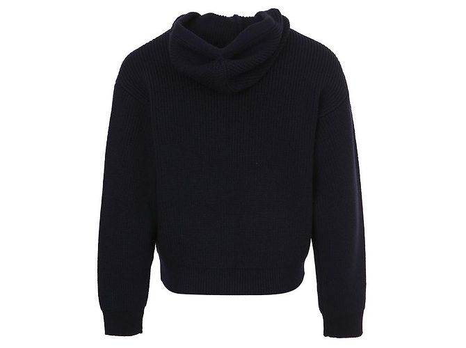 Céline Wollcardigan mit Kapuze Trionphe Patch Blau - Ansicht 6