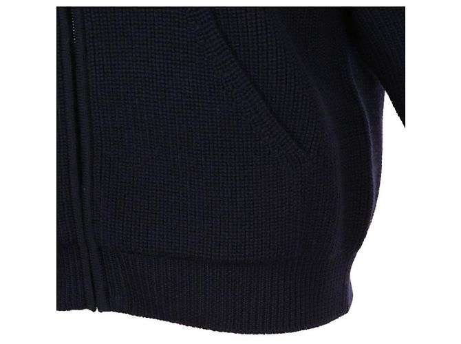 Céline Wollcardigan mit Kapuze Trionphe Patch Blau - Ansicht 9