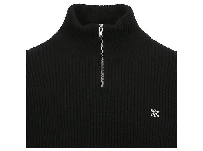 Céline Suéter Trionf com bordado Preto - vista 7
