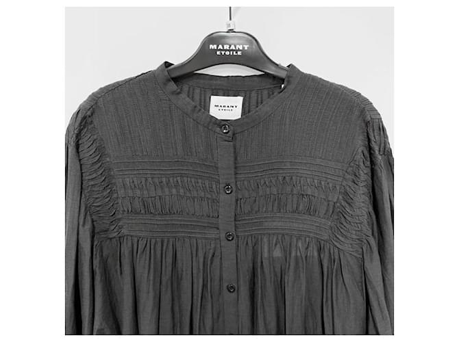 Isabel Marant Blusa de algodón PLALIA Negro - vista 3
