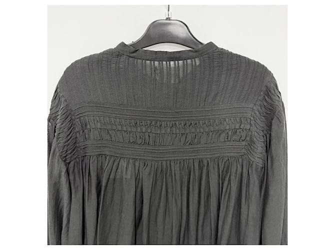 Isabel Marant Blusa de algodón PLALIA Negro - vista 5