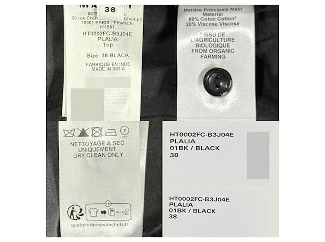 Isabel Marant Blusa de algodón PLALIA Negro - vista 6