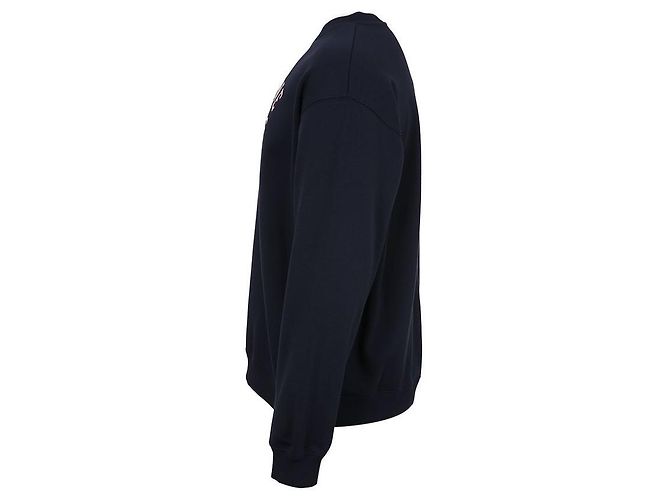 Céline Baumwoll-Fleece-Sweatshirt mit Paris-Druck Blau - Ansicht 4