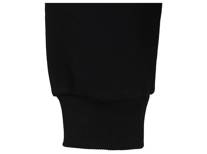 Céline Felpa con cappuccio in cotone con zip e logo Nero - vista 9