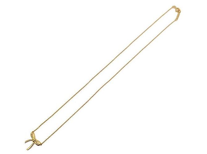 Tiffany & Co Collar de cinta dorada con lazo - vista 4
