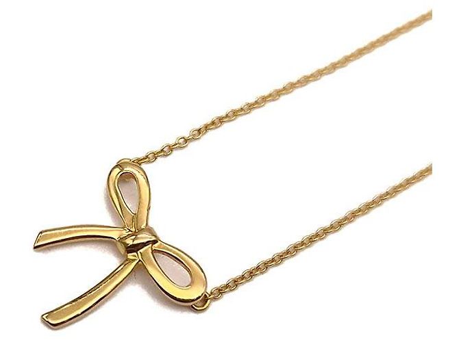 Tiffany & Co Collar de cinta dorada con lazo - vista 5