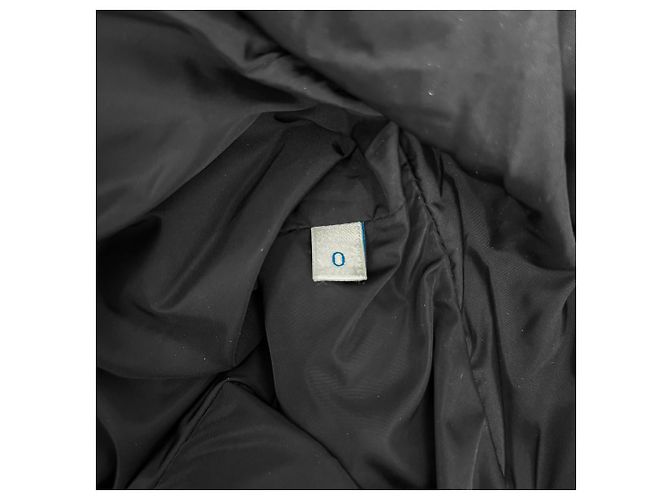 Moncler Chaqueta larga de plumas de piel de mapache para mujer Chloe negra Negro - vista 10