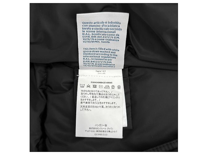 Moncler Chaqueta larga de plumas de piel de mapache para mujer Chloe negra Negro - vista 13