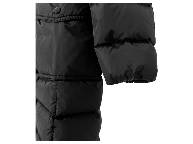 Moncler Chaqueta larga de plumas de piel de mapache para mujer Chloe negra Negro - vista 16