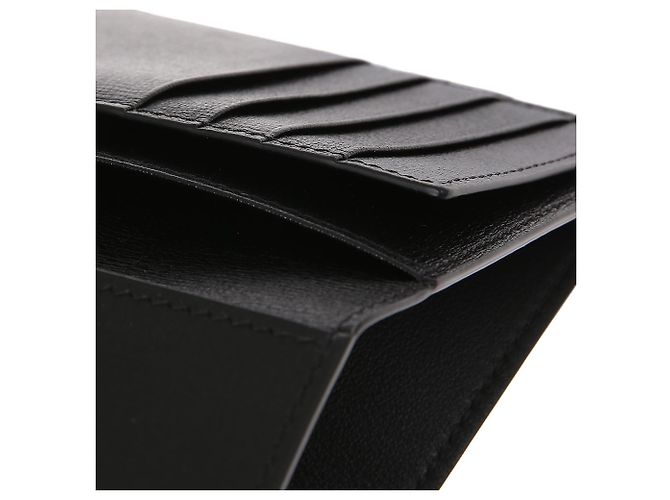 Brunello Cucinelli Grain Leather Passport Case Black - view 9