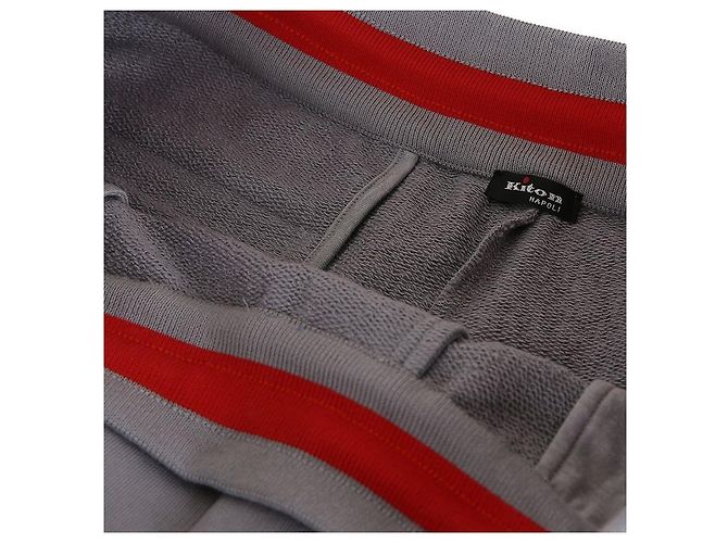 Kiton Set di pantaloni con cappuccio e zip a contrasto Marrone - vista 20