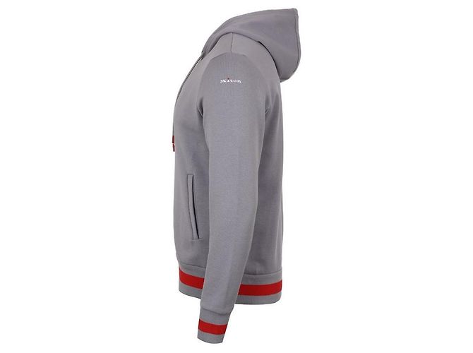 Kiton Set di pantaloni con cappuccio e zip a contrasto Marrone - vista 4