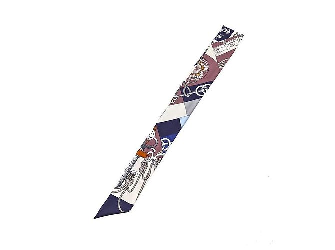 Hermès Pañuelo Twilly de seda Multicolor - vista 2