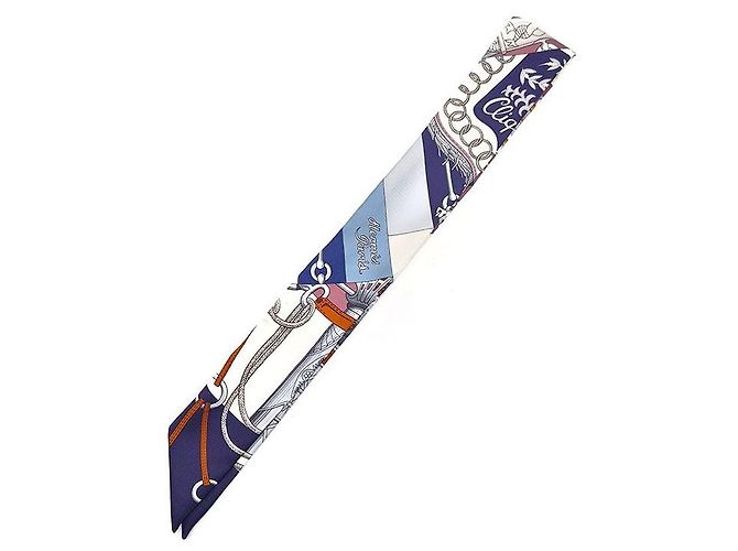 Hermès Pañuelo Twilly de seda Multicolor - vista 3