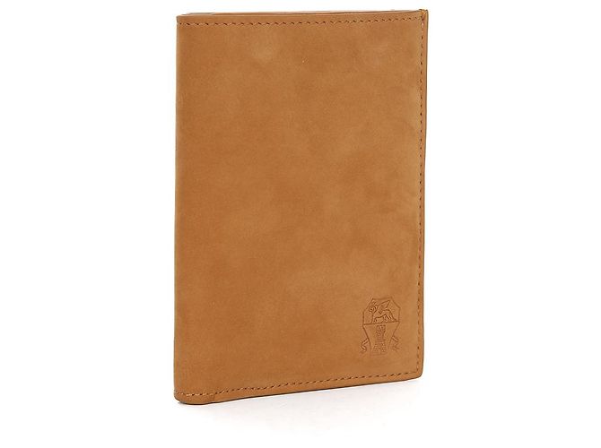 Brunello Cucinelli Nubuck Leather Passport Case Brown - view 3
