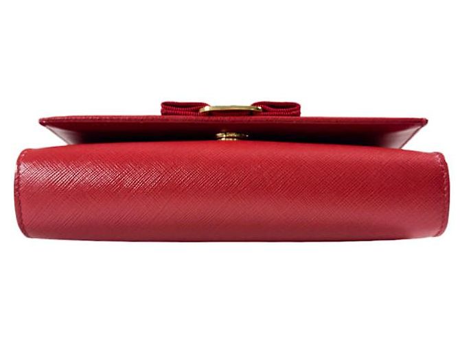 Salvatore Ferragamo Borsa a tracolla incrociata Gini Bow rossa per donna Rosso - vista 6