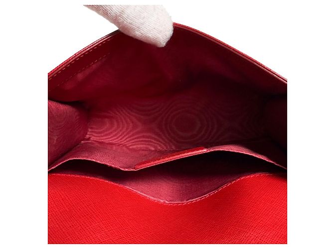 Salvatore Ferragamo Borsa a tracolla incrociata Gini Bow rossa per donna Rosso - vista 8