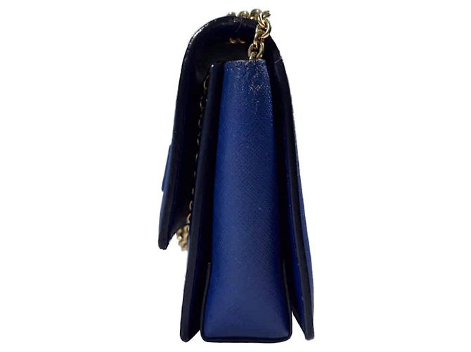 Salvatore Ferragamo Borsa a tracolla incrociata Gini Bow per donne blu - vista 3