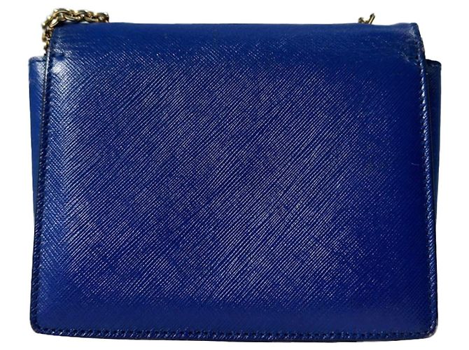 Salvatore Ferragamo Borsa a tracolla incrociata Gini Bow per donne blu - vista 4
