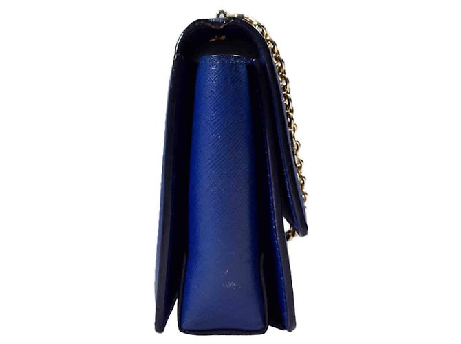 Salvatore Ferragamo Borsa a tracolla incrociata Gini Bow per donne blu - vista 5