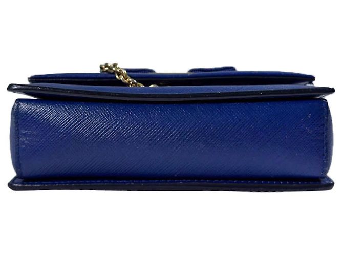 Salvatore Ferragamo Borsa a tracolla incrociata Gini Bow per donne blu - vista 7