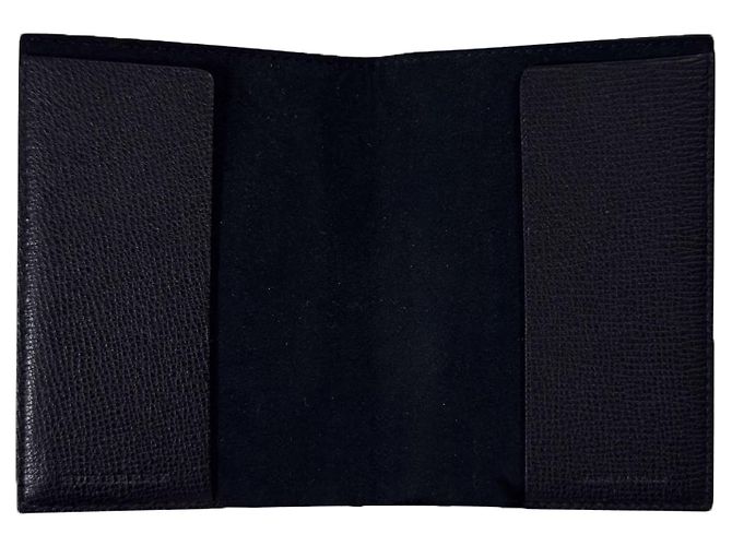 Burberry Python Calfskin Passport Holder Wallet Grey Black Brown - view 5