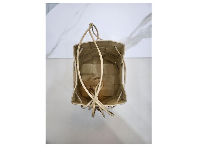 Bottega Veneta Borsa a secchiello crossbody Cassette Marrone - vista 11