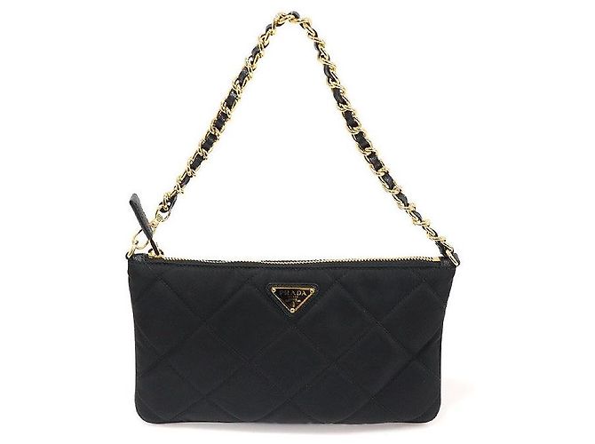 Prada Borsa a Spalla Re-Edition in Nylon Trapuntato Nero - vista 2