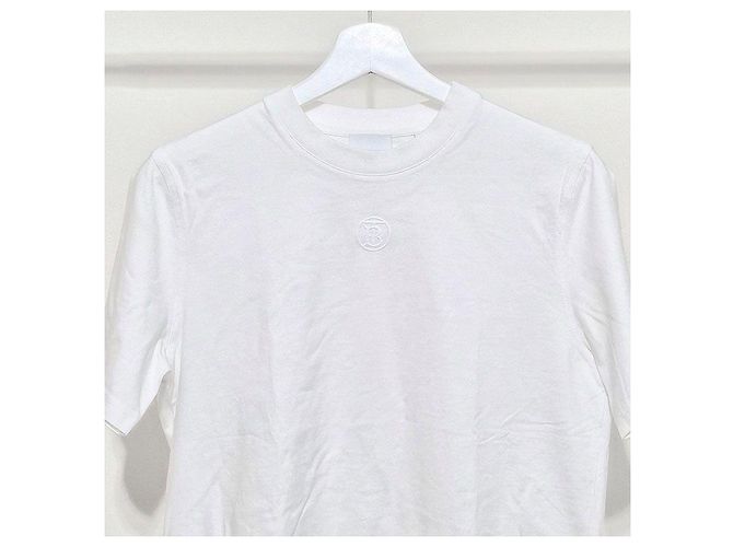 Burberry T-Shirt mit kurzen Ärmeln und Logo Weiß - Ansicht 4