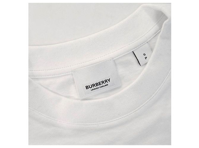 Burberry T-Shirt mit kurzen Ärmeln und Logo Weiß - Ansicht 6