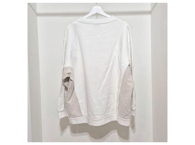 Moncler Sweatshirt mit Rundhalsausschnitt Weiß - Ansicht 3