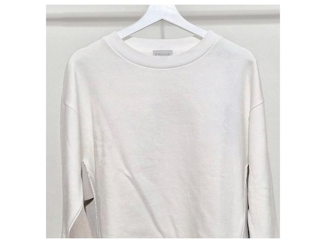 Moncler Sweatshirt mit Rundhalsausschnitt Weiß - Ansicht 4
