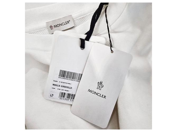 Moncler Sweatshirt mit Rundhalsausschnitt Weiß - Ansicht 6