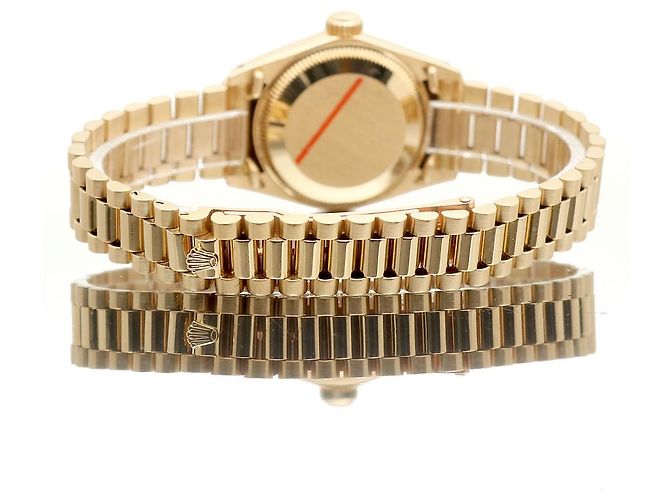 Rolex Authentische Vintage Datejust Gold Damenarmbanduhr Golden - Ansicht 21