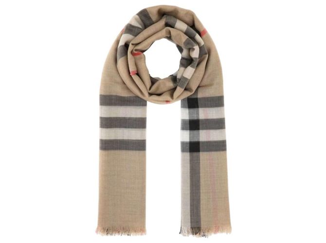 Burberry Wollseiden-Schal Braun - Ansicht 2