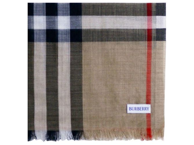 Burberry Wollseiden-Schal Braun - Ansicht 4