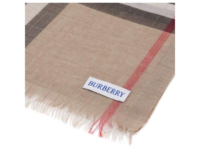 Burberry Wollseiden-Schal Braun - Ansicht 5