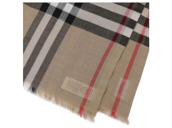 Burberry Wollseiden-Schal Braun - Ansicht 8