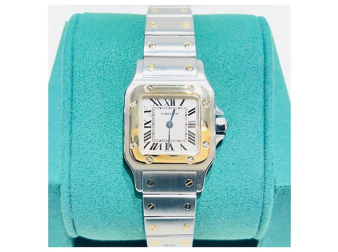 Cartier Reloj de Mujer Santos Galbee Small SM Combi Amarillo - vista 2