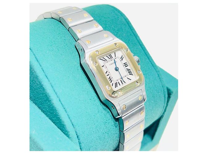 Cartier Reloj de Mujer Santos Galbee Small SM Combi Amarillo - vista 3