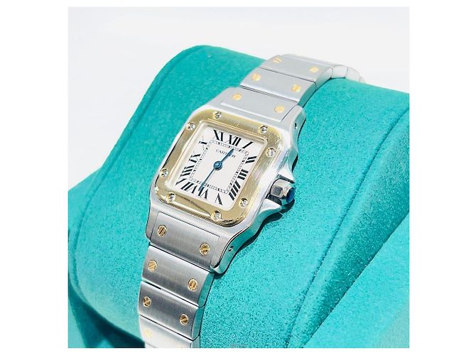Cartier Reloj de Mujer Santos Galbee Small SM Combi Amarillo - vista 4