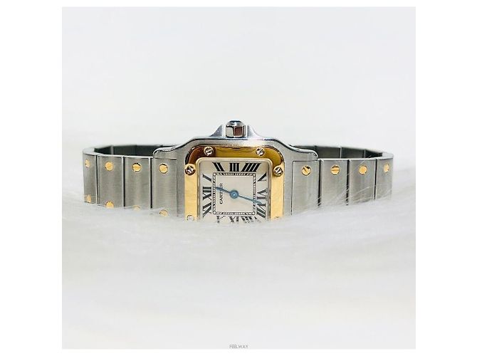 Cartier Reloj de Mujer Santos Galbee Small SM Combi Amarillo - vista 5