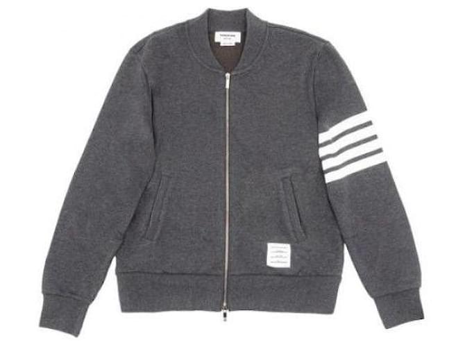 Thom Browne Giacca Bomber Loopback Classica Marrone - vista 4