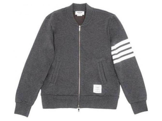 Thom Browne Giacca Bomber Loopback Classica Marrone - vista 5